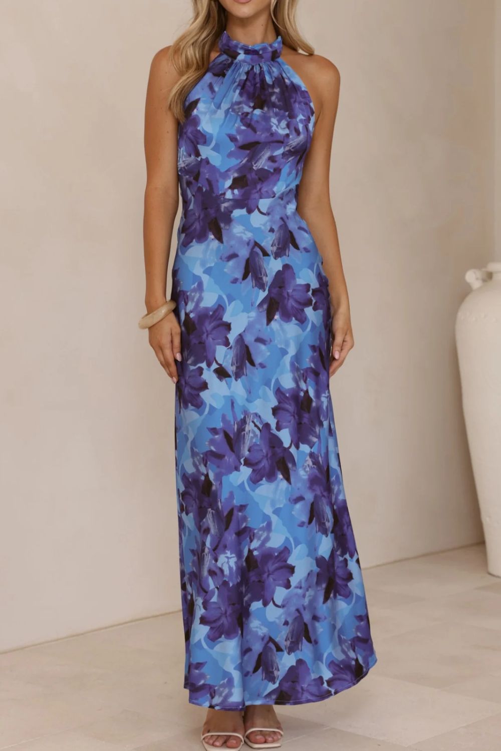 Floral Print Halter Neck Maxi Dress - product image 28