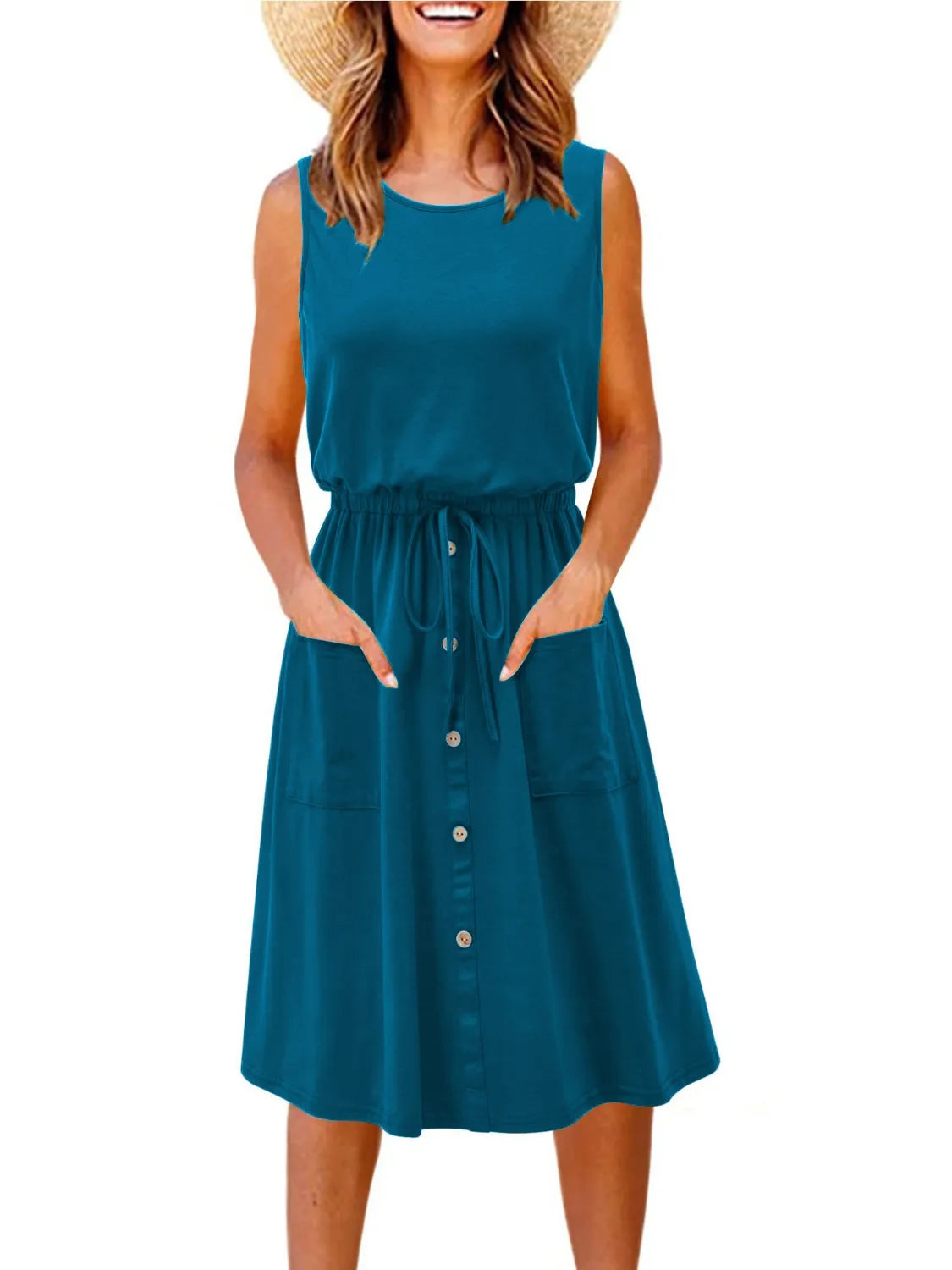 Round Neck Sleeveless Tank Dress - product image 13