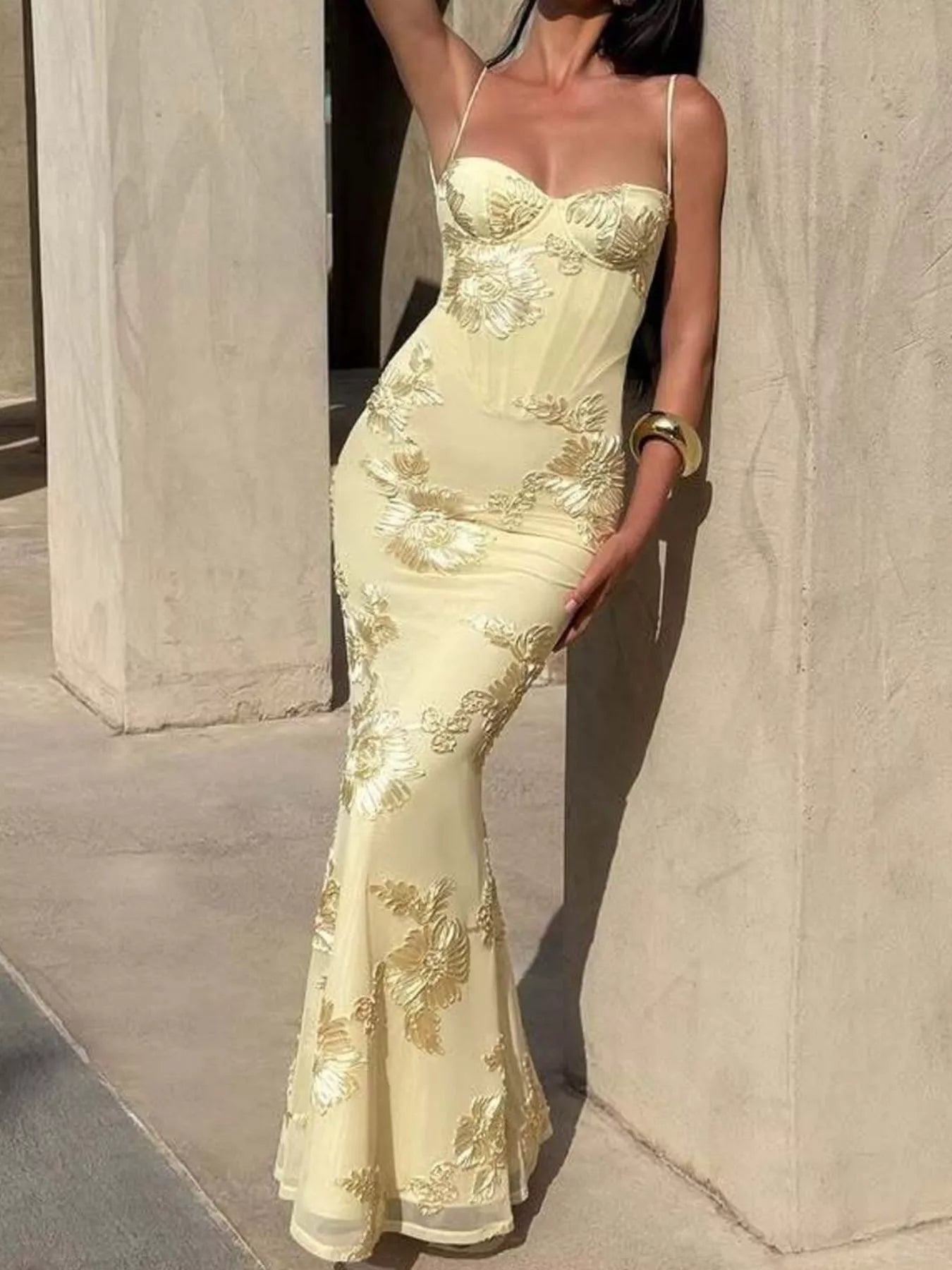Sweetheart Neck Spaghetti Strap Maxi Dress - product image 8