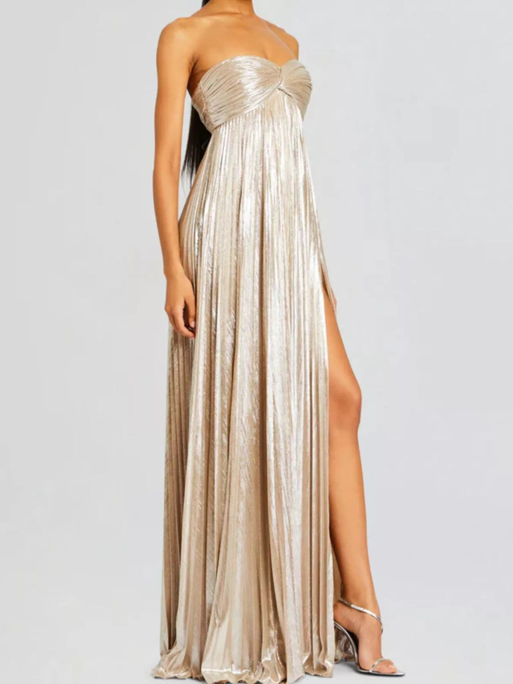 Split Sweetheart Neck Tube Maxi Dress - product image 8