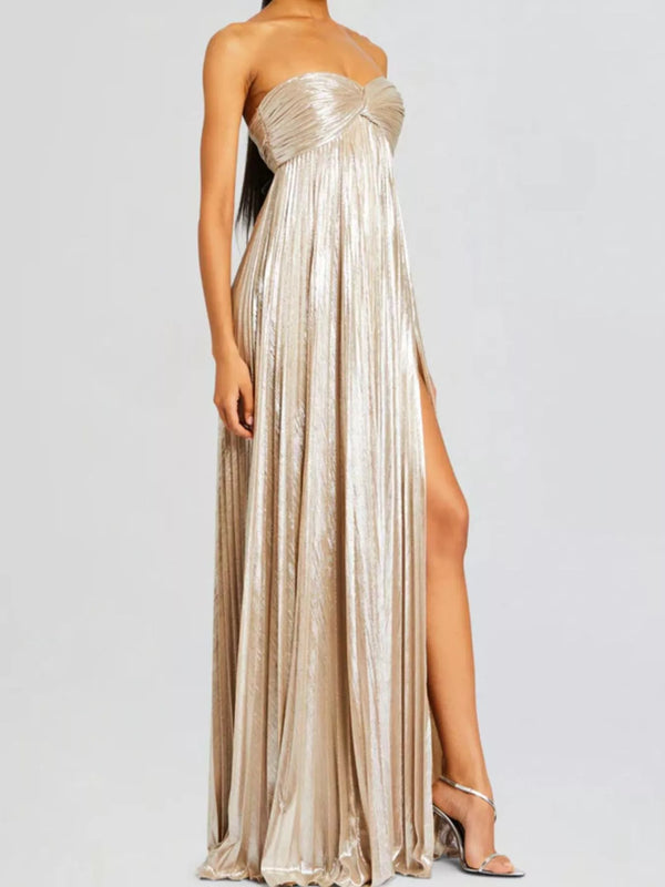 Split Sweetheart Neck Tube Maxi Dress - product image 8
