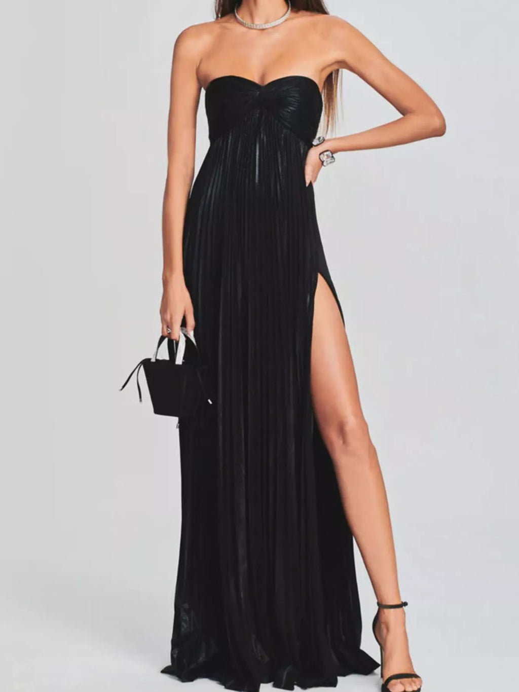 Split Sweetheart Neck Tube Maxi Dress - product image 11