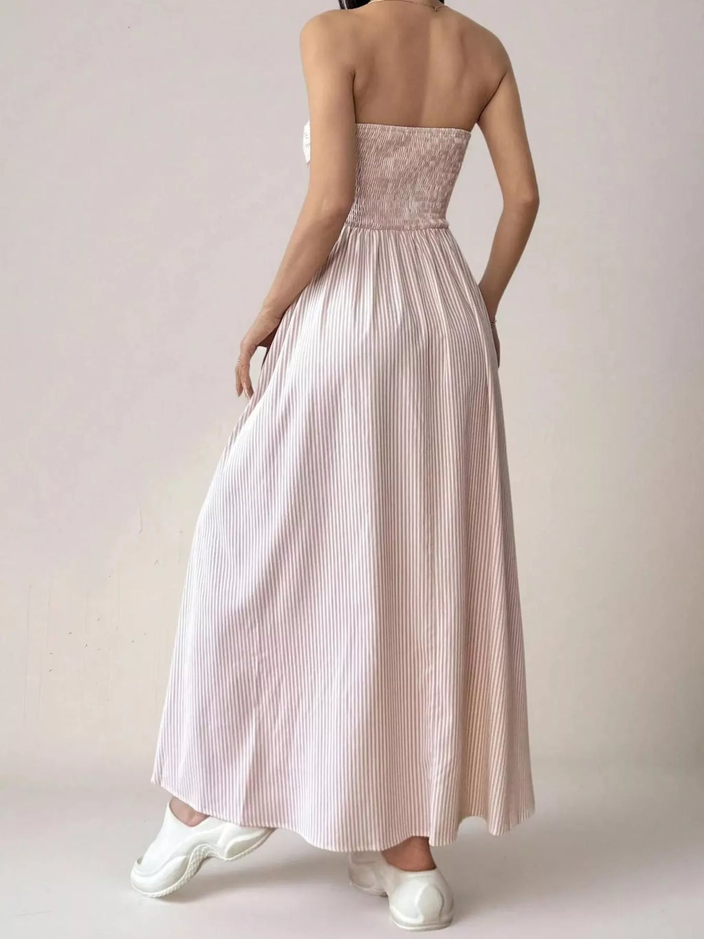 Striped Strapless Casual Maxi Dress - product image 14