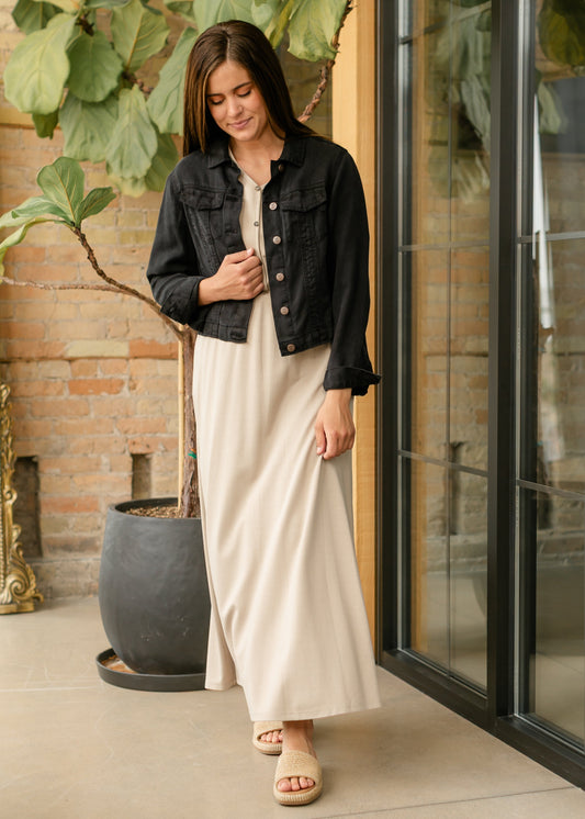 Ella Cinched Waist Maxi Dress