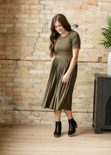 Emersyn Pleated Midi Dress