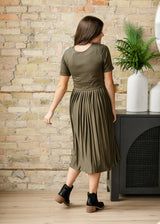 Emersyn Pleated Midi Dress