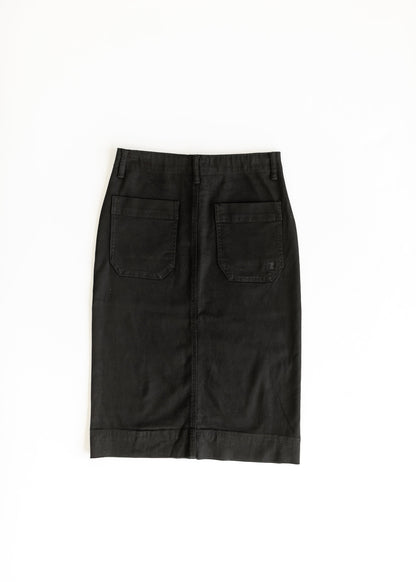 Erica Cotton Twill Midi Skirt