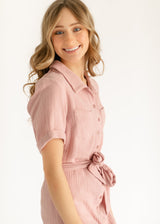 Essential Gauze Shirt Dress - FINAL SALE