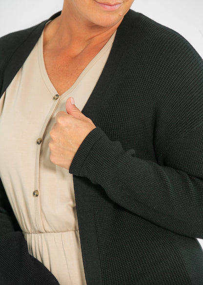 Essential Waffle Knit Cardigan