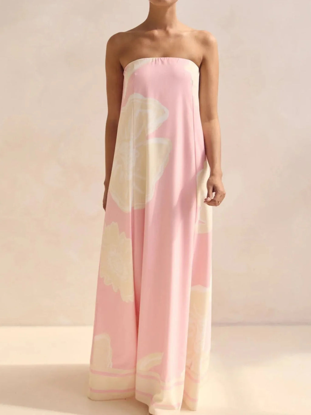 Smocked Printed Tube Maxi Dress - product image 19