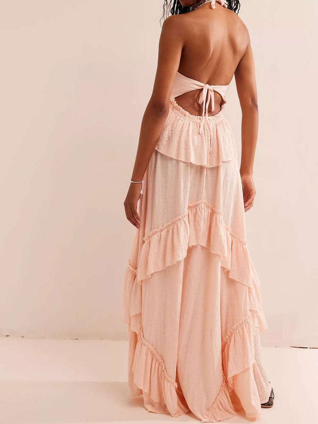 Ruffled Halter Neck Maxi Dress - product image 25