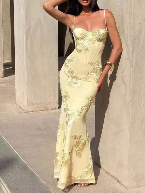 Sweetheart Neck Spaghetti Strap Maxi Dress - product image 11