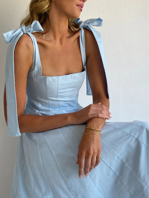 Gradient Tie Shoulder Maxi Dress - product image 7