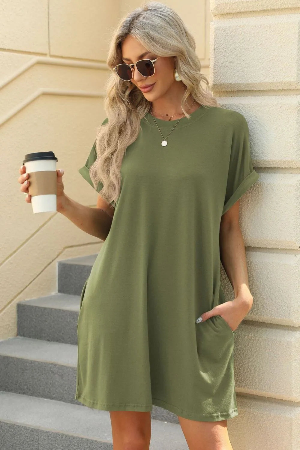 Florira Short Sleeve Mini Dress with Pockets - product image 29