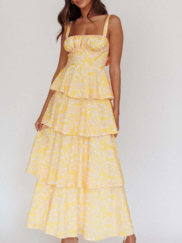 Floral Layered Ruffle Maxi Dress - product image 5