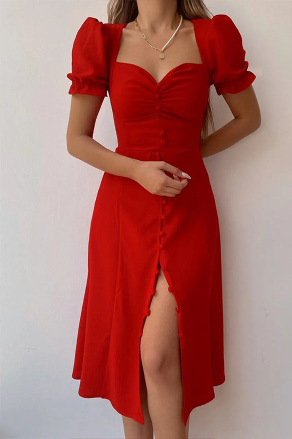 Sweetheart Neck Short Sleeve Dress - product image 10