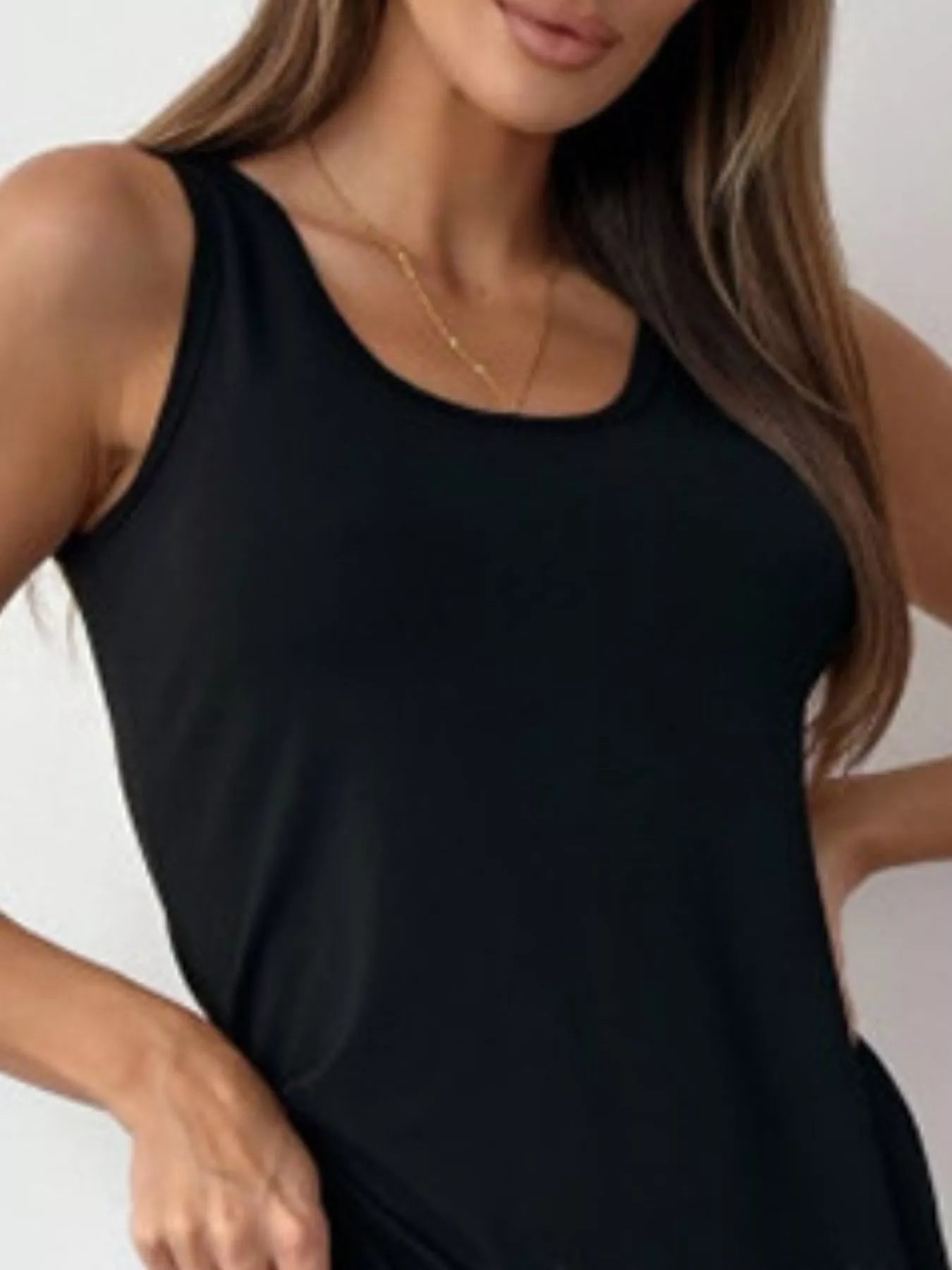 Sleeveless Tulle Hem Mini Dress - product image 3
