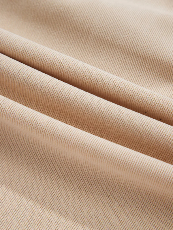 Corduroy Half Button Collared Long Sleeve Mini Dress - product image 14