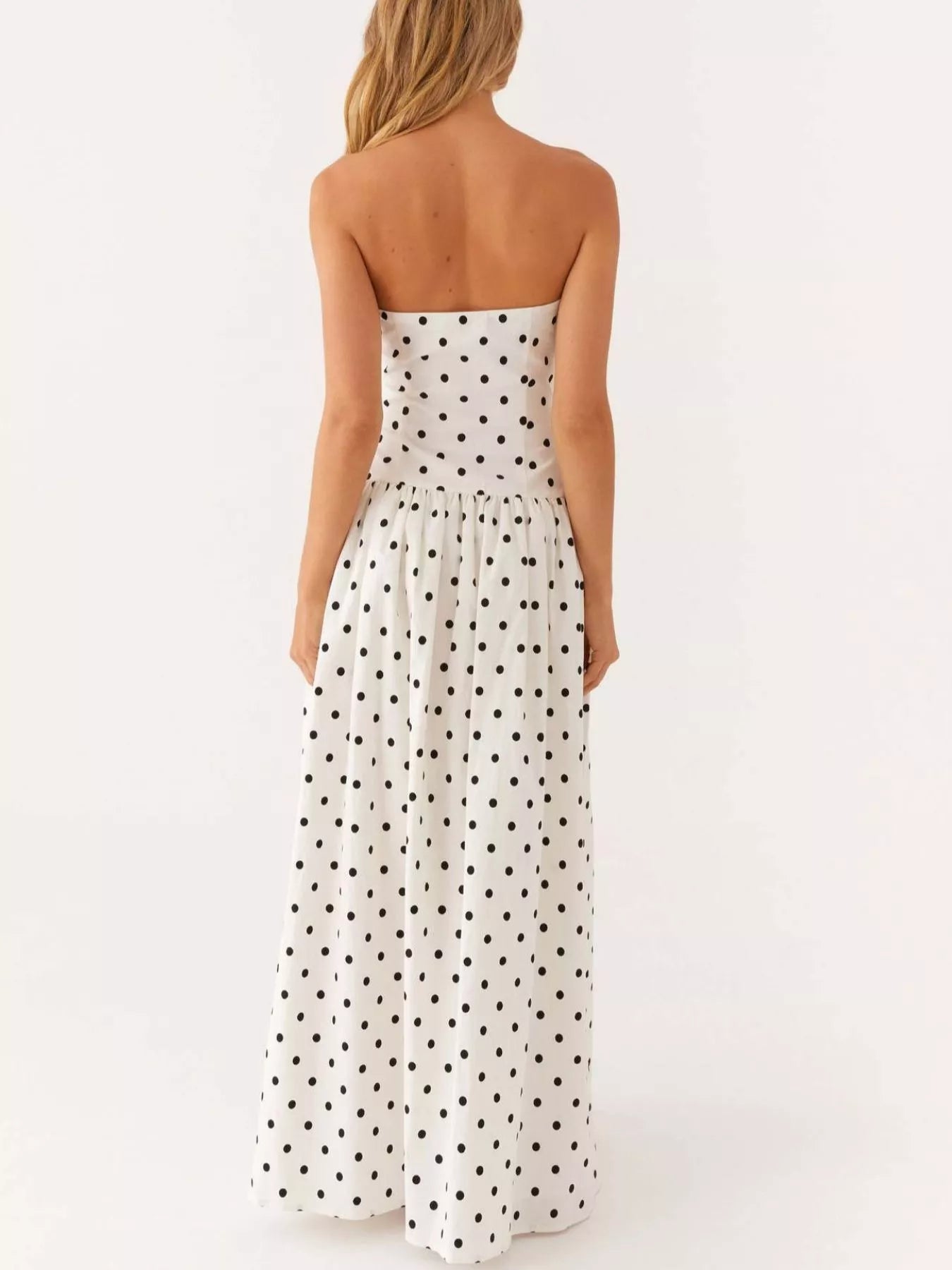 Ruched Printed Tube Maxi Dress - product image 11