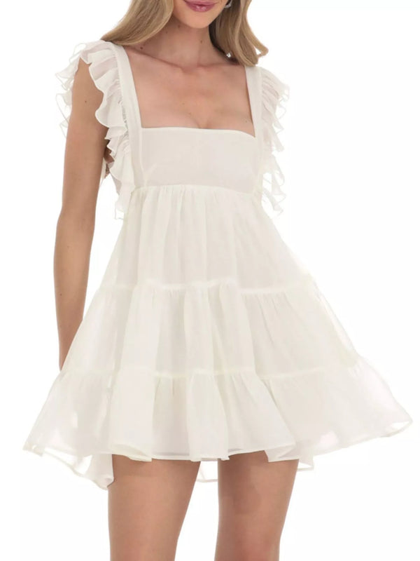 Ruffled Square Neck Tiered Dress - product image 2