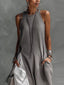 Two-Tone Sleeveless Maxi Dress - product image 3