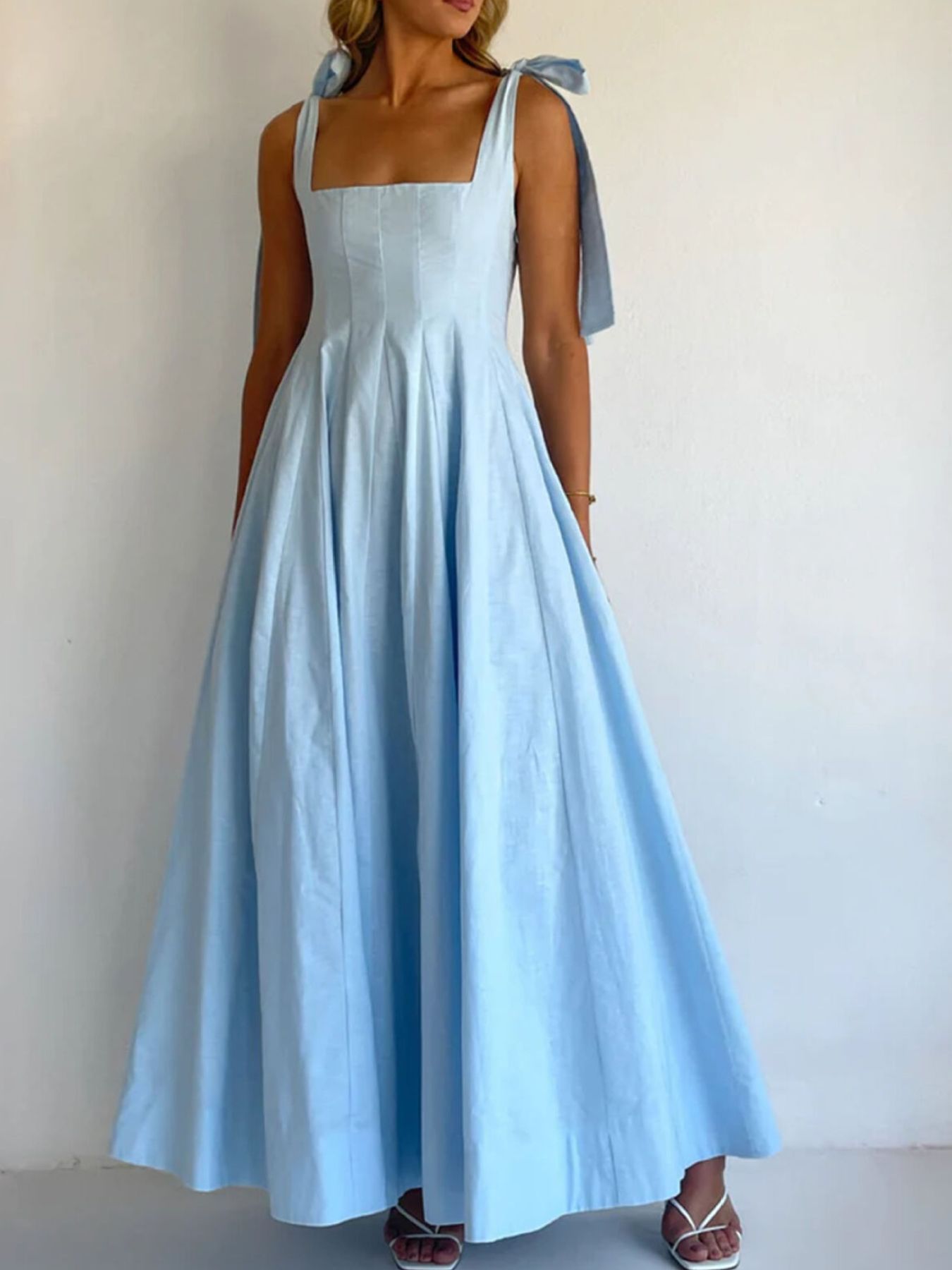 Gradient Tie Shoulder Maxi Dress Main image