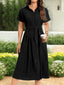 Shopiebay Shirt Dress Duo – Button Down Belted Midi Shirt Dress