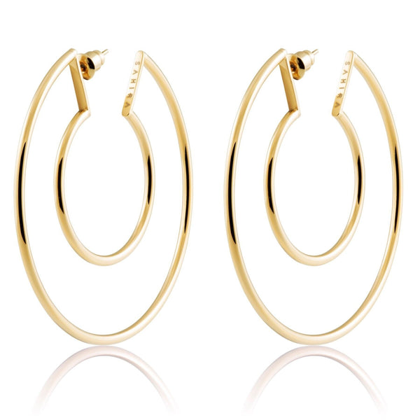 Faye Cutout Hoops