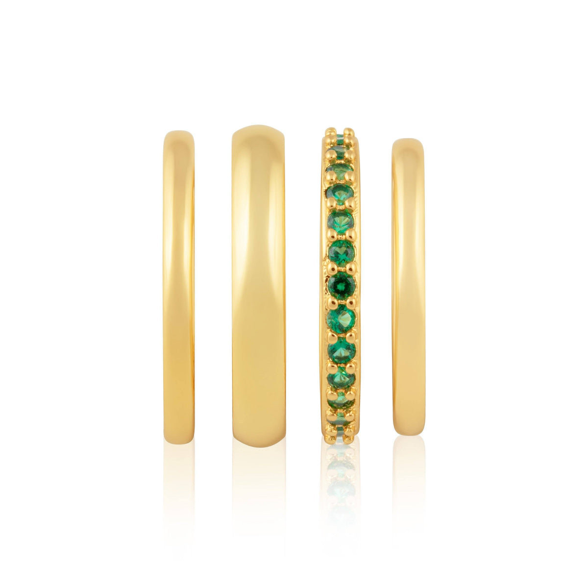 Faye Emerald Stacked Bands Main image
