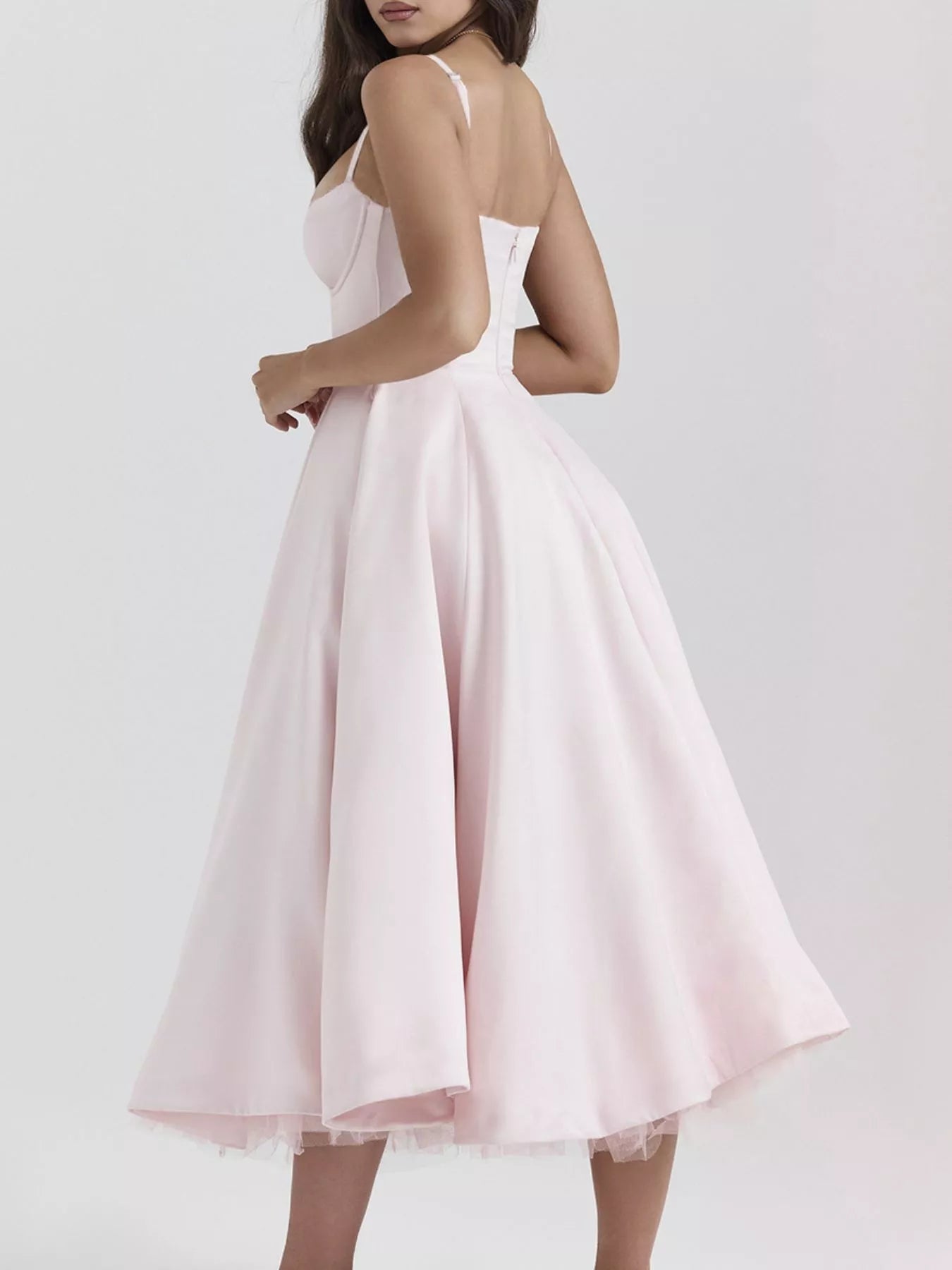 Sweetheart Neck A-Line Midi Dress - product image 14
