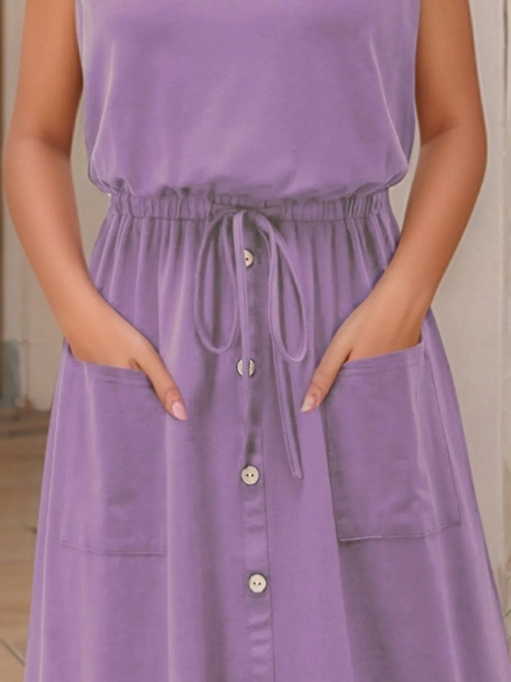 Round Neck Sleeveless Tank Dress - product image 15