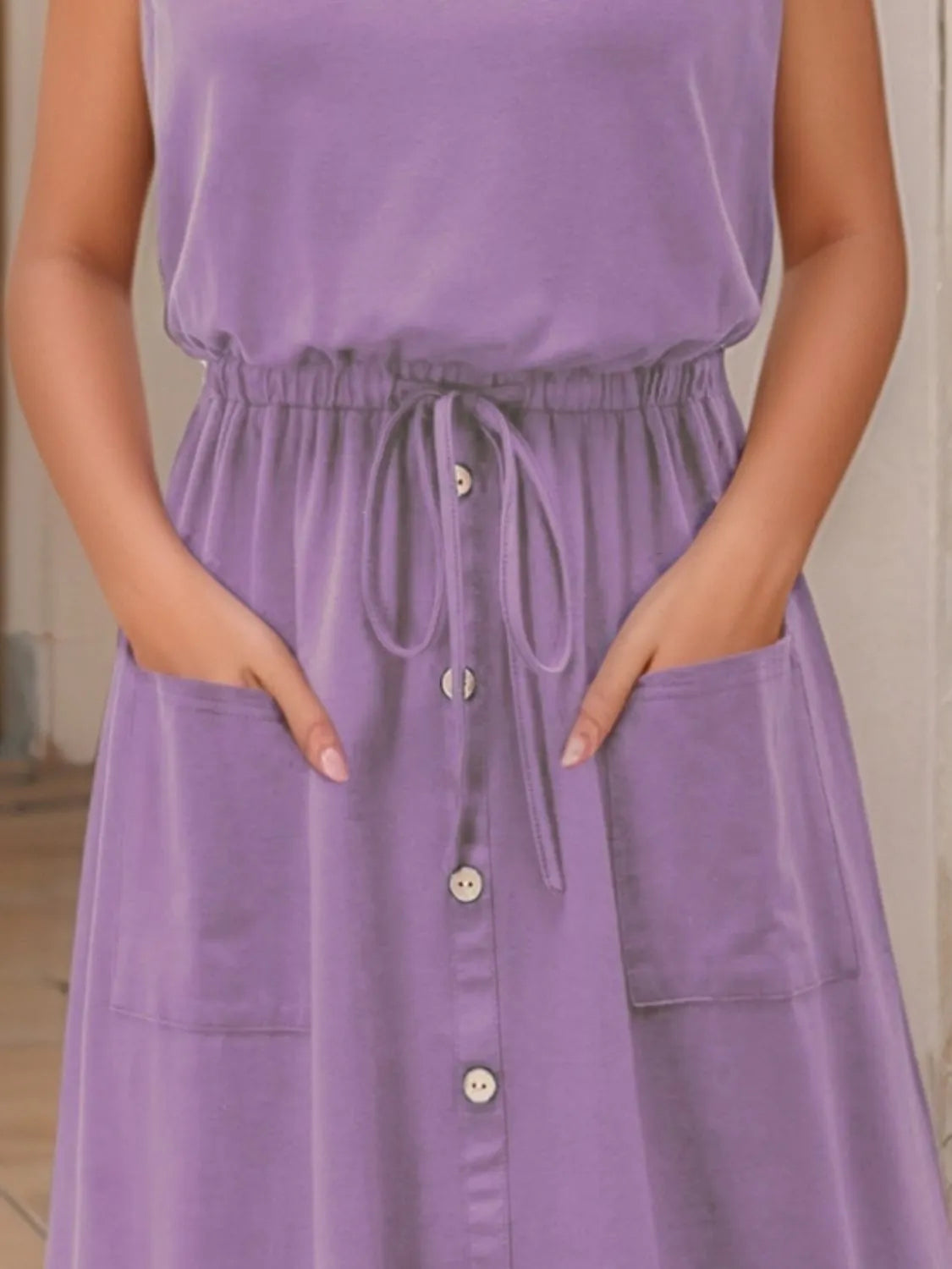 Round Neck Sleeveless Tank Dress - product image 15