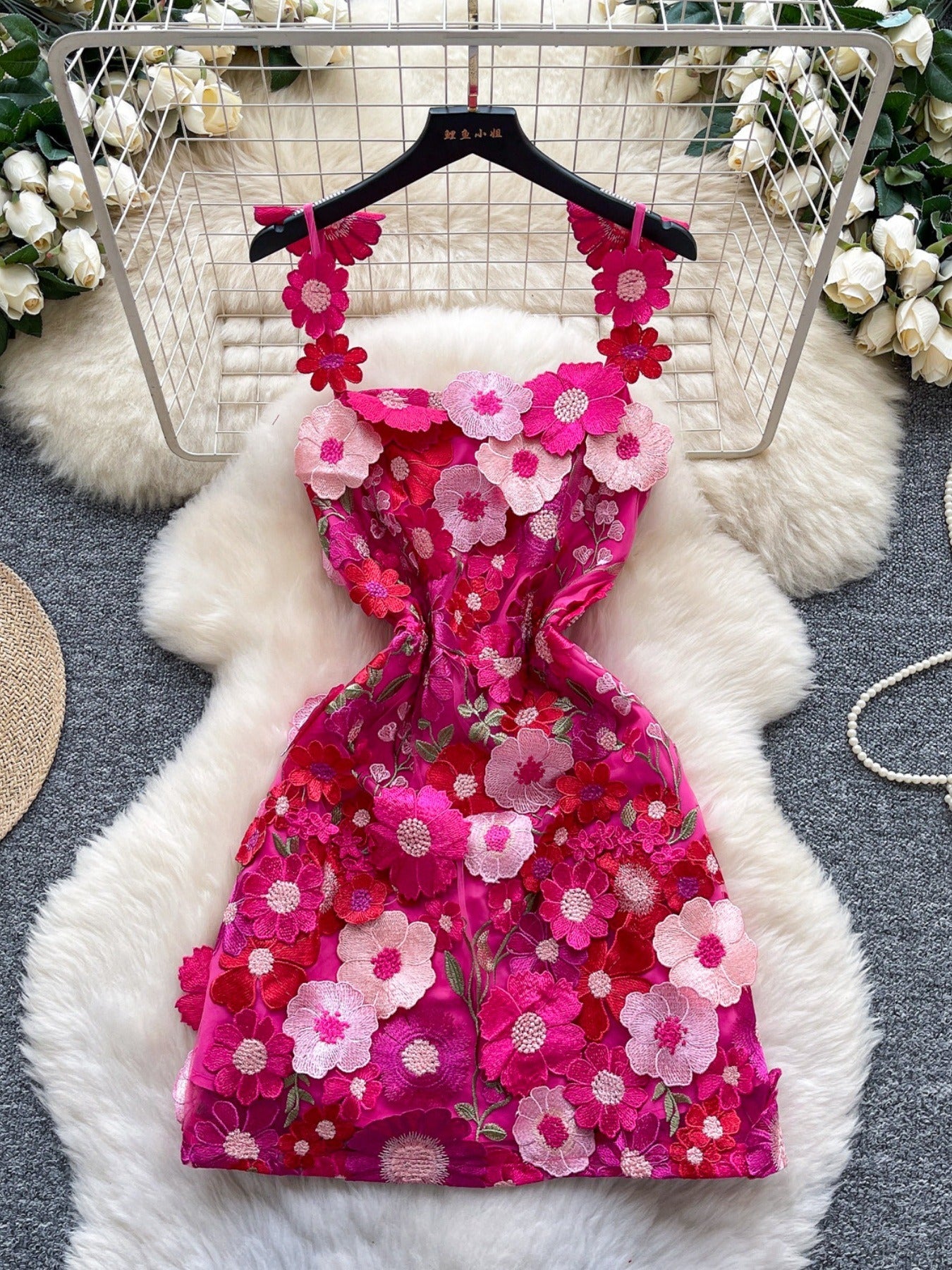 Floral Tie Waist Mini Dress view 7 - Shopiebay