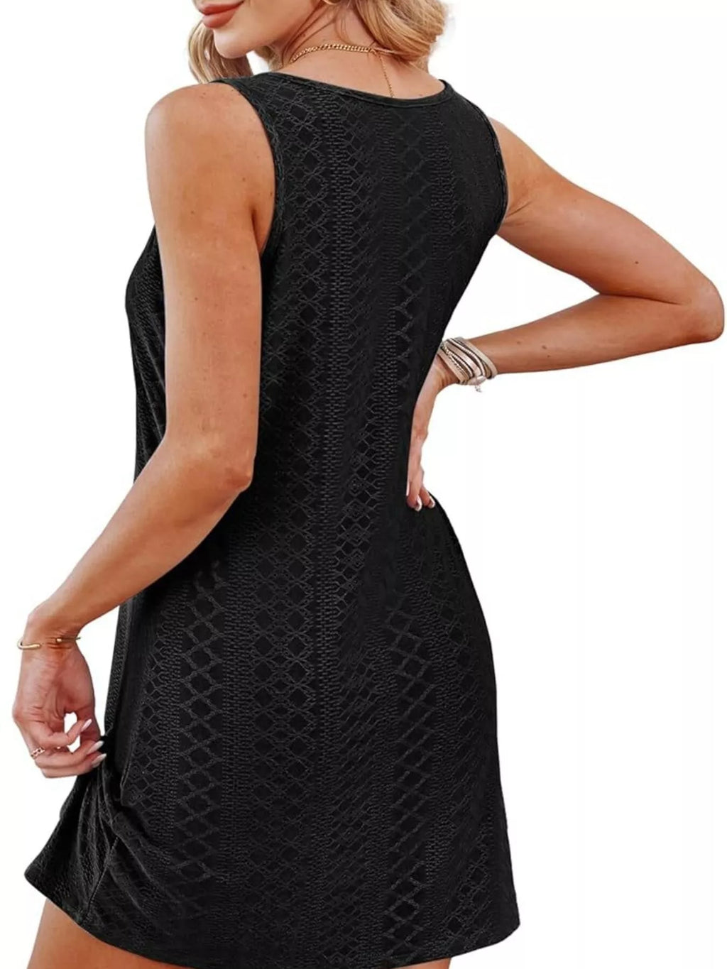Sleeveless Knotted Hem Tank Dress - product image 22
