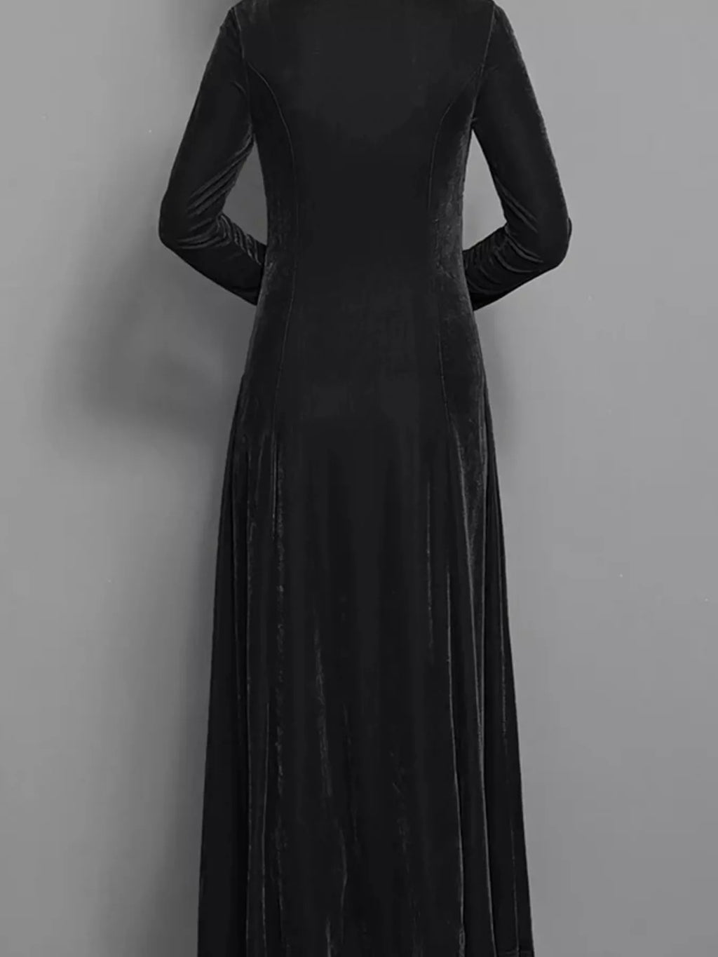 Velvet Long Sleeve A-Line Dress - product image 3