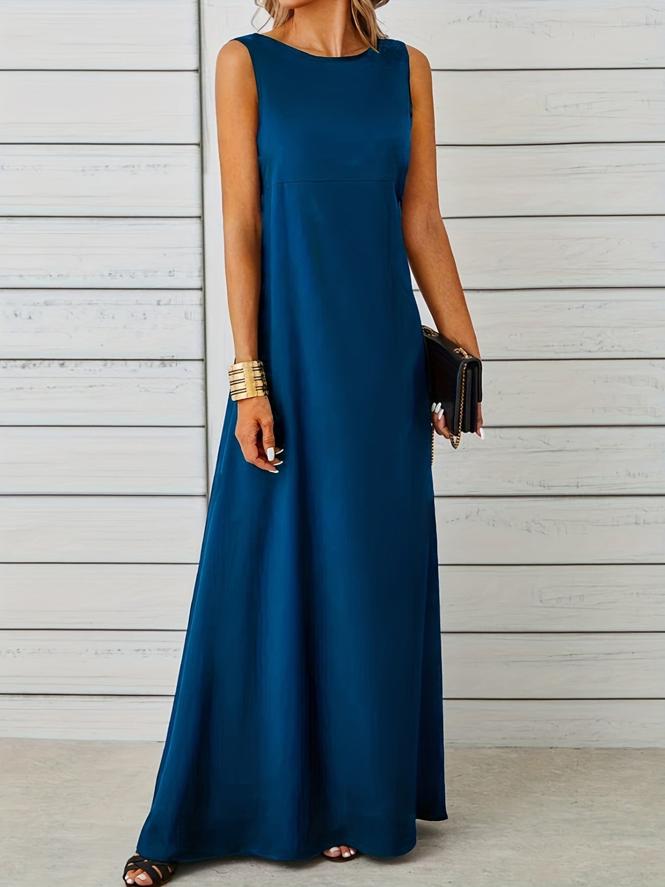 Sleeveless Flowy Maxi Dress view 6 - Shopiebay