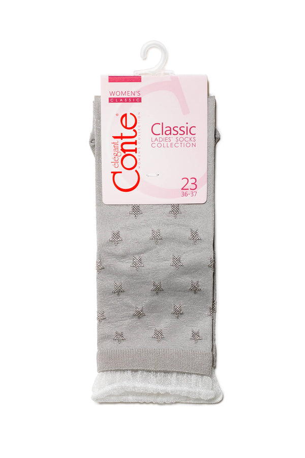 Conte Socks Classic - 491 Decorative Transparent Mesh