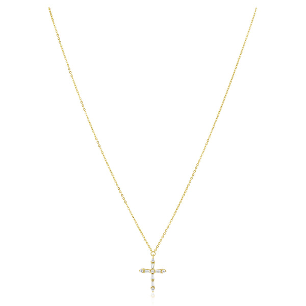 Gabriella CZ Cross Necklace