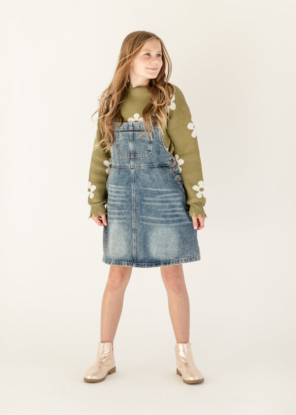 Girl's Blakely Denim Overall Dress