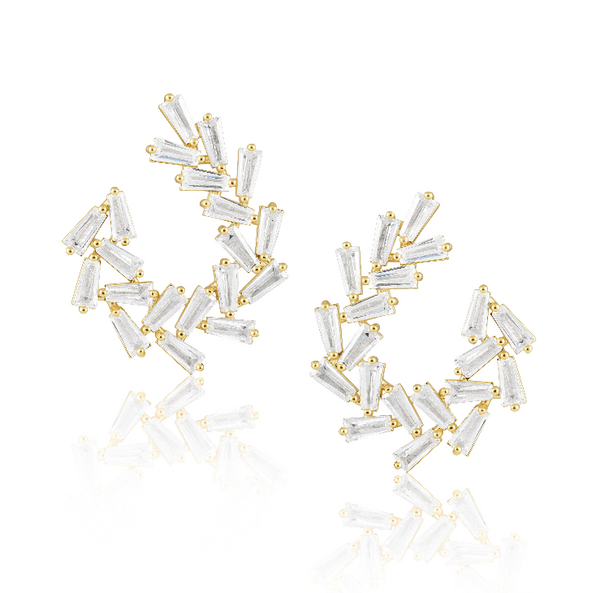 Arianna Baguette Earring