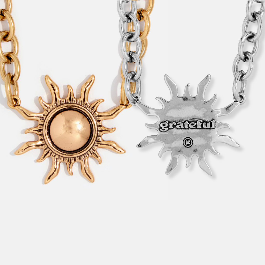 Katia Grateful Necklace Duo – Grateful Sun Choker Necklace