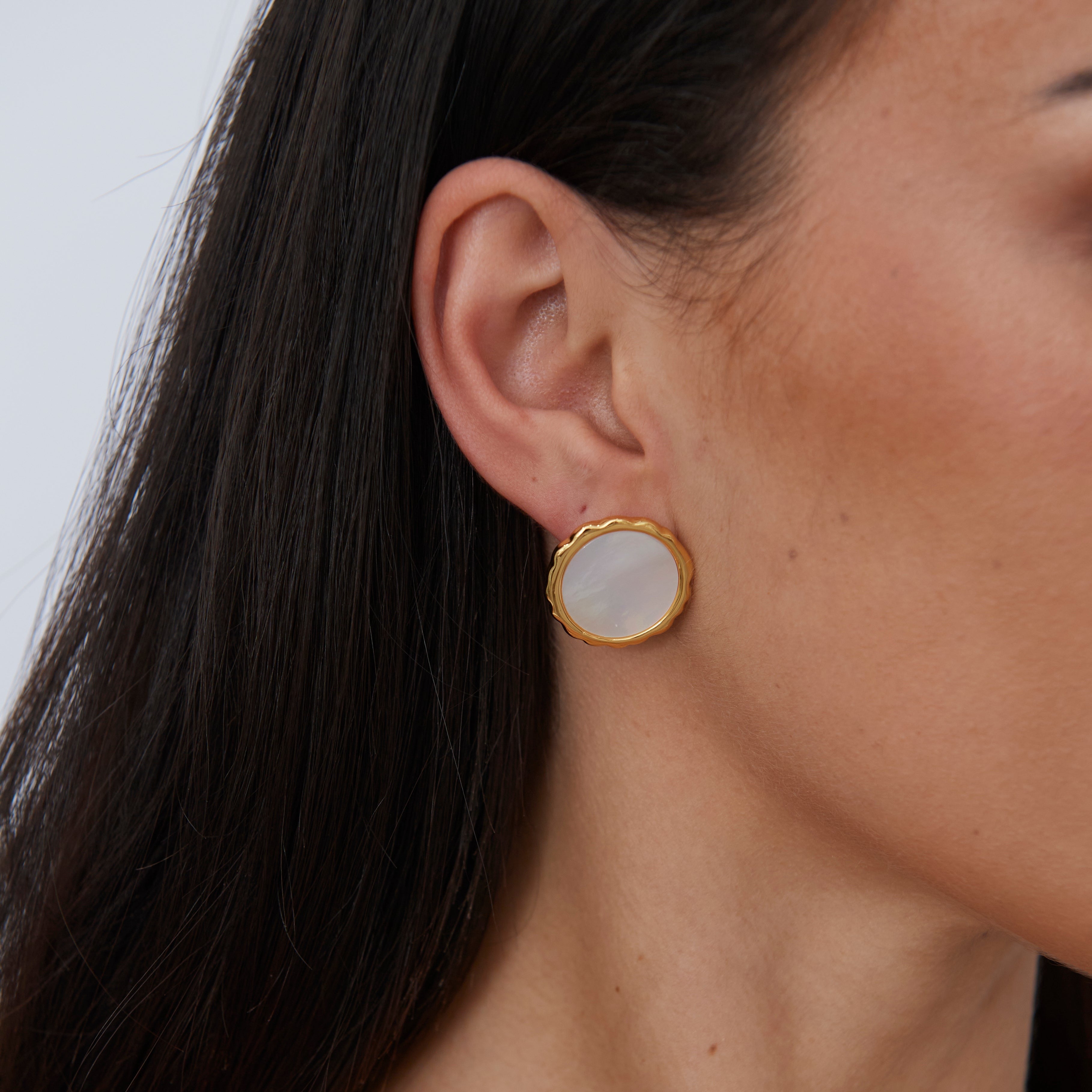 Gwen Mother of Pearl Stud Secondary image