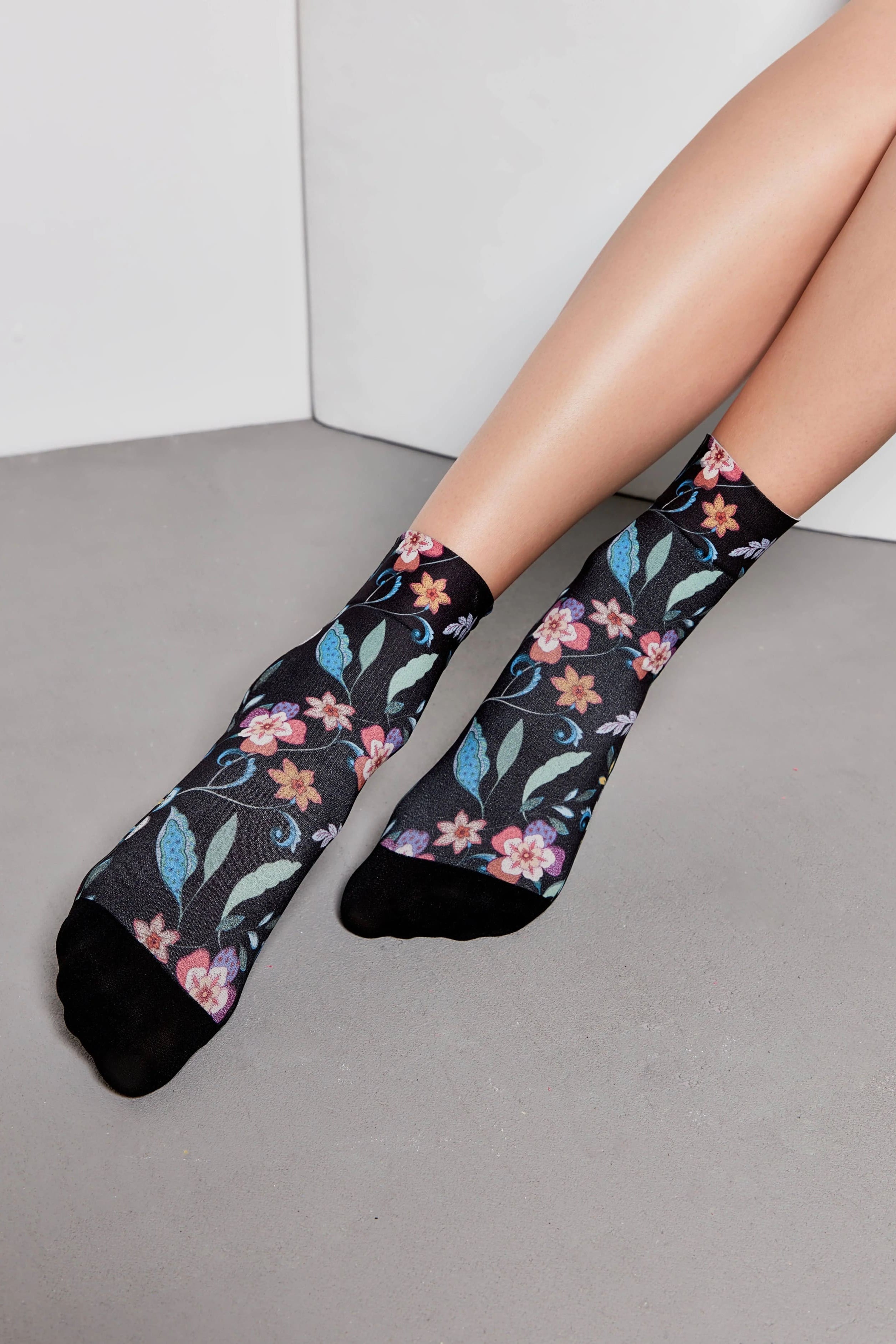 Socks Conte Fantasy 905 - Flowers Secondary image