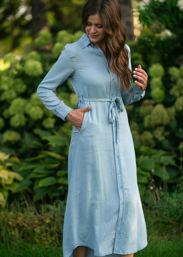 Hazel Chambray Long Sleeve Dress - product image 11