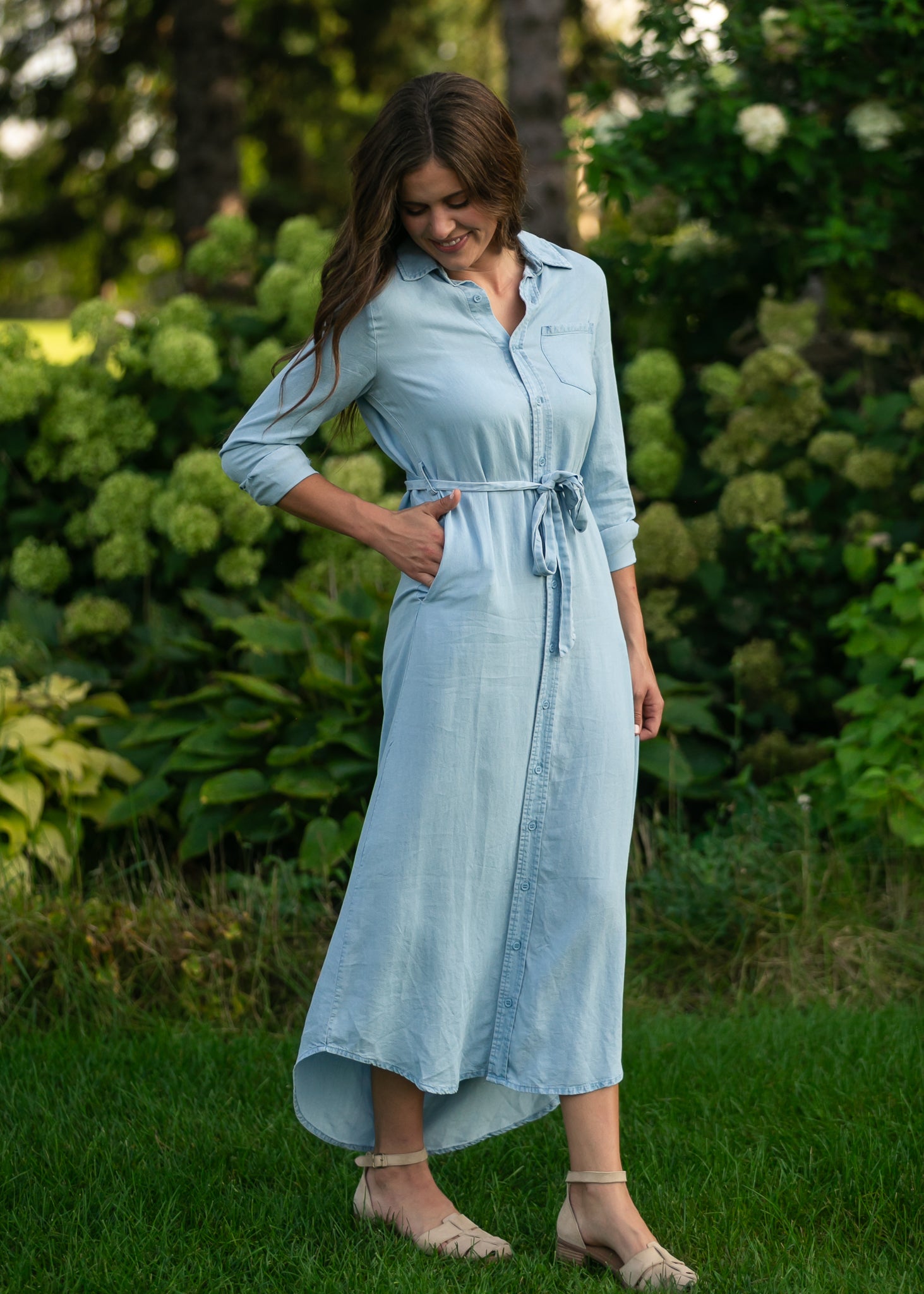 Hazel Chambray Long Sleeve Dress - product image 8