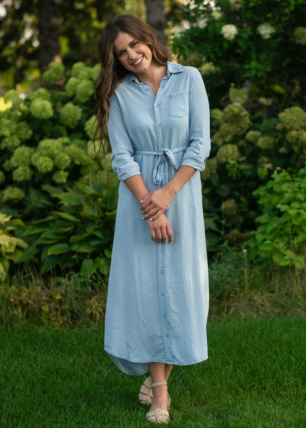 Hazel Chambray Long Sleeve Dress - product image 6