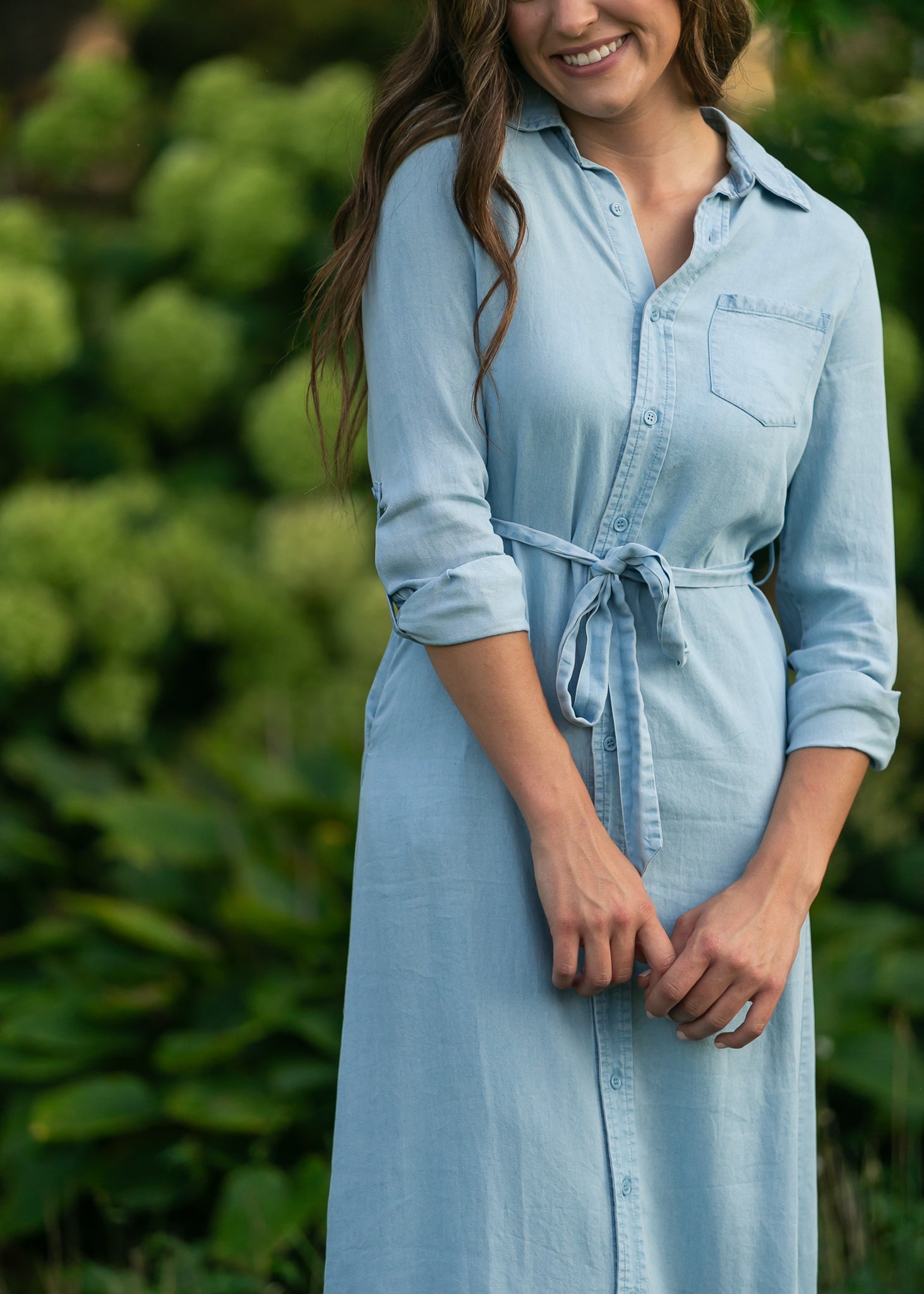 Hazel Chambray Long Sleeve Dress - product image 4