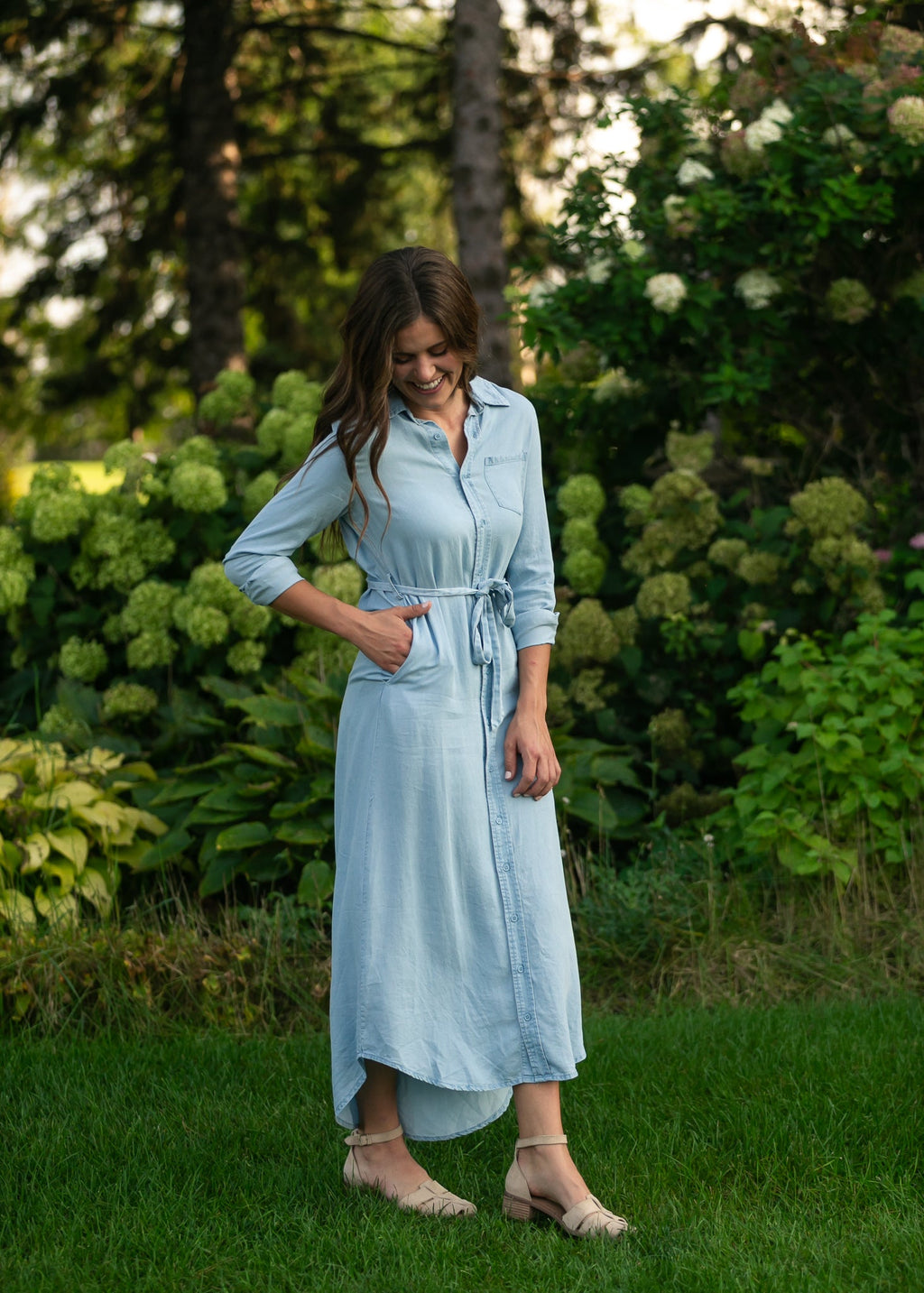 Hazel Chambray Long Sleeve Dress - product image 5