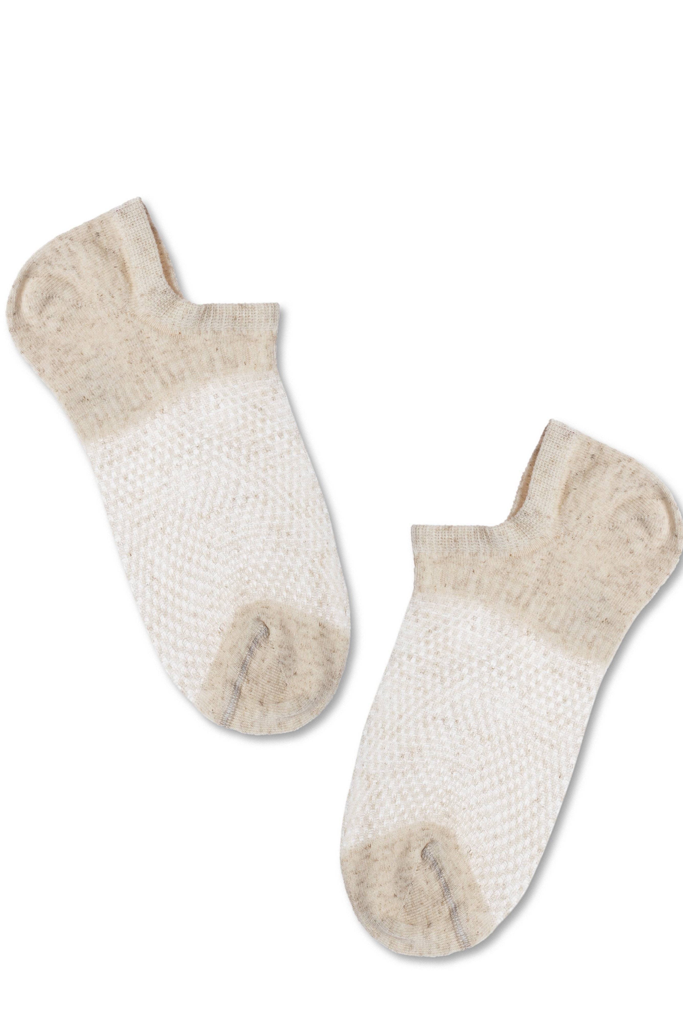 Linen Ankle Socks Conte Active - 251 Openwork “Mesh” Pattern Secondary image
