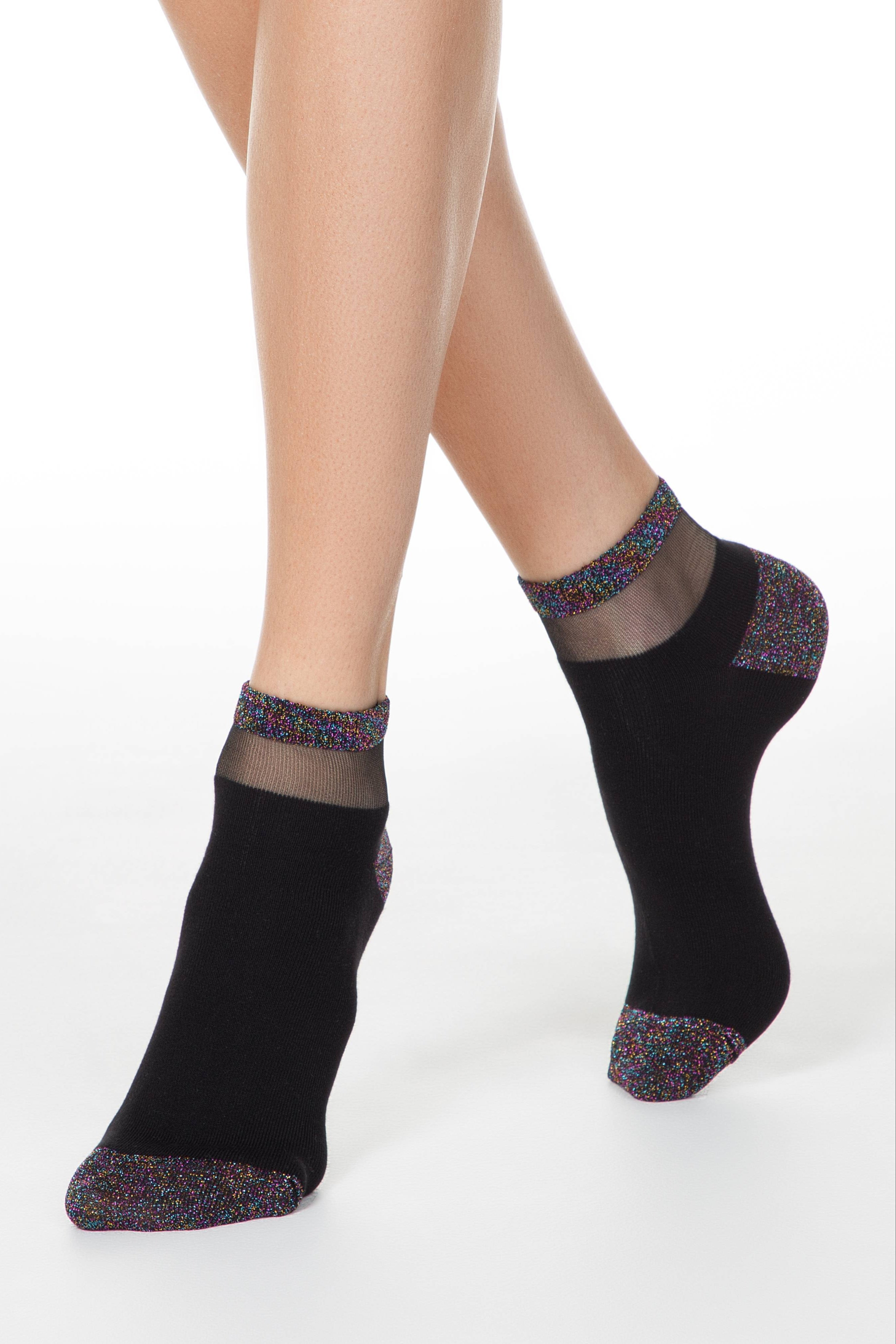 Cotton Ankle Socks Conte Active - 207 with Lurex Main image